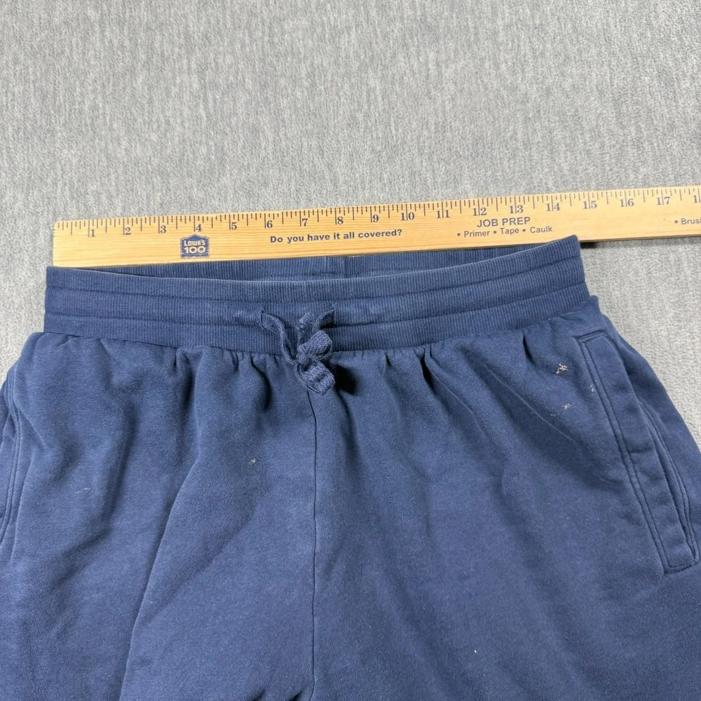 Under Armour Shorts Mens Large Navy Cotton Rival Fleece Big Logo Sweat Active Gy